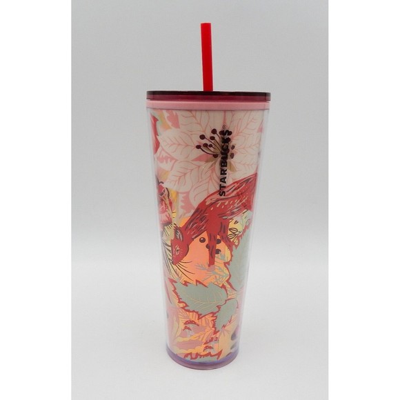 Starbucks Tumbler Cup Enchanted Forest Woodland Holiday 2022 Venti 24oz - Picture 1 of 9